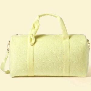 STONEY CLOVER LANE X Target Terry Cloth Embossed Palm Trees Duffle Bag. NWT